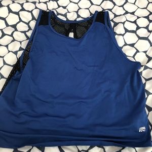 Mesh cropped workout top